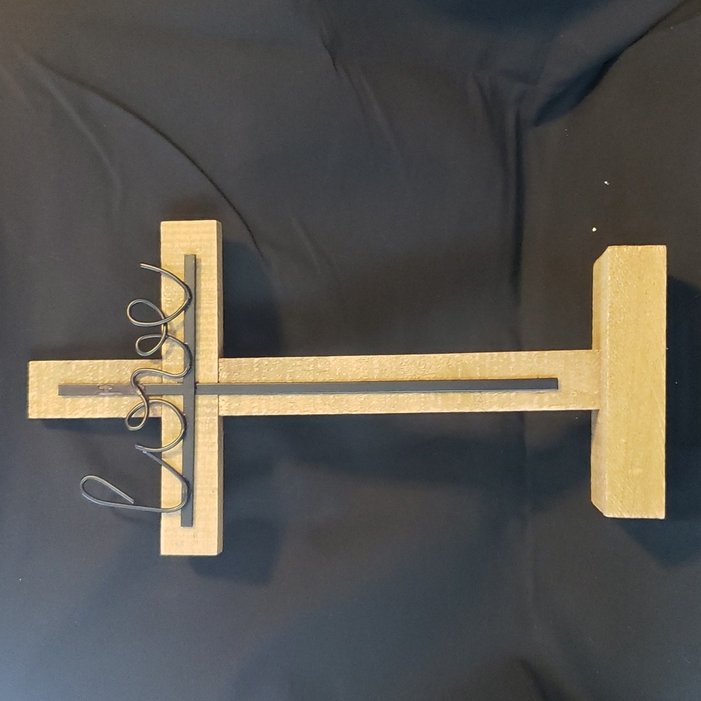 Wooden cross Love decor